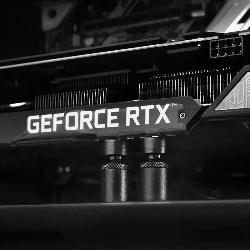 All-Aluminum Telescopic Chassis Graphics Card Bracket, Anti-Bending/Anti-Weight Bracket (Bottom Magnetic Suction)