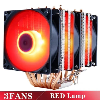 Ultra-Quiet 6 Heatpipe CPU Cooler - 160W PWM Fan for Intel & AMD Compatibility