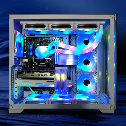 Vibrant RGB LED Light Strip Cover for ATX 24PIN Power Supply & GPU Cables - Enhance Your PC Setup!