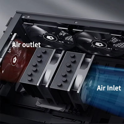 ID-COOLING XF-120-K 120Mm 4Pin PWM CPU Cooler PC Case Fan 700-1800RPM Silent Hydraulic Bearing for Cooling Radiator & Chassis