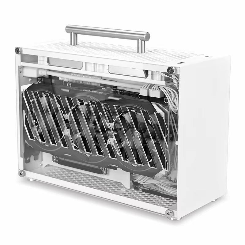 T60 Mini ITX White Case 9L Acrylic or Mesh Side Panel Compact Transparent PC Support SFX Psu/300Mm GPU