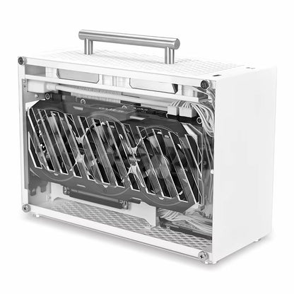 T60 Mini ITX White Case 9L Acrylic or Mesh Side Panel Compact Transparent PC Support SFX Psu/300Mm GPU