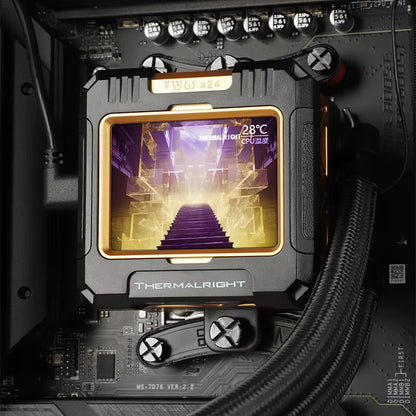 FW 420 All-In-One CPU Water Cooler with 2.4" IPS LCD Monitor - Customizable Themes for LGA1851/1700 and AMD AM4/AM5