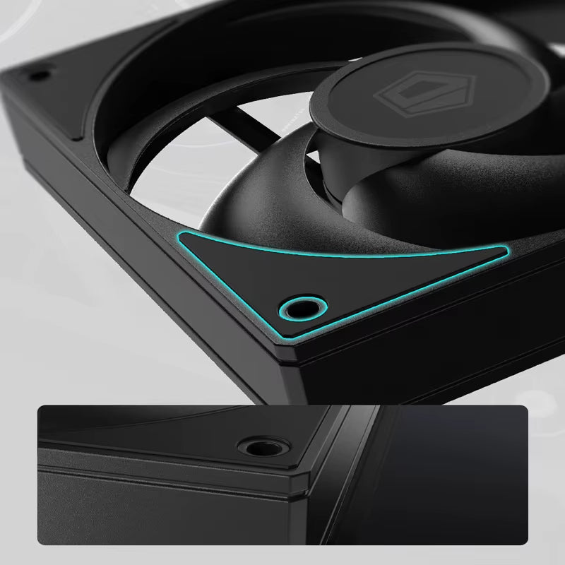 ID-COOLING AS-120 Computer Case Fan 120Mm 4PIN PWM Fan Low Noise Cooling Fan Applicable to 360Mm Water Cooler&Cpu Air Cooler