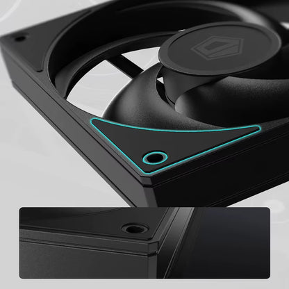 ID-COOLING AS-120 Computer Case Fan 120Mm 4PIN PWM Fan Low Noise Cooling Fan Applicable to 360Mm Water Cooler&Cpu Air Cooler