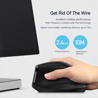 F-36A Vertical Handheld Wireless Mouse 2.4G Rechargeable Laptop Mouse Wireless Gaming Mouse