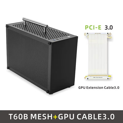 T60 Mini ITX Black Case 9L Gaming Computer Chassis Compact Transparent PC Support SFX Psu/300Mm GPU