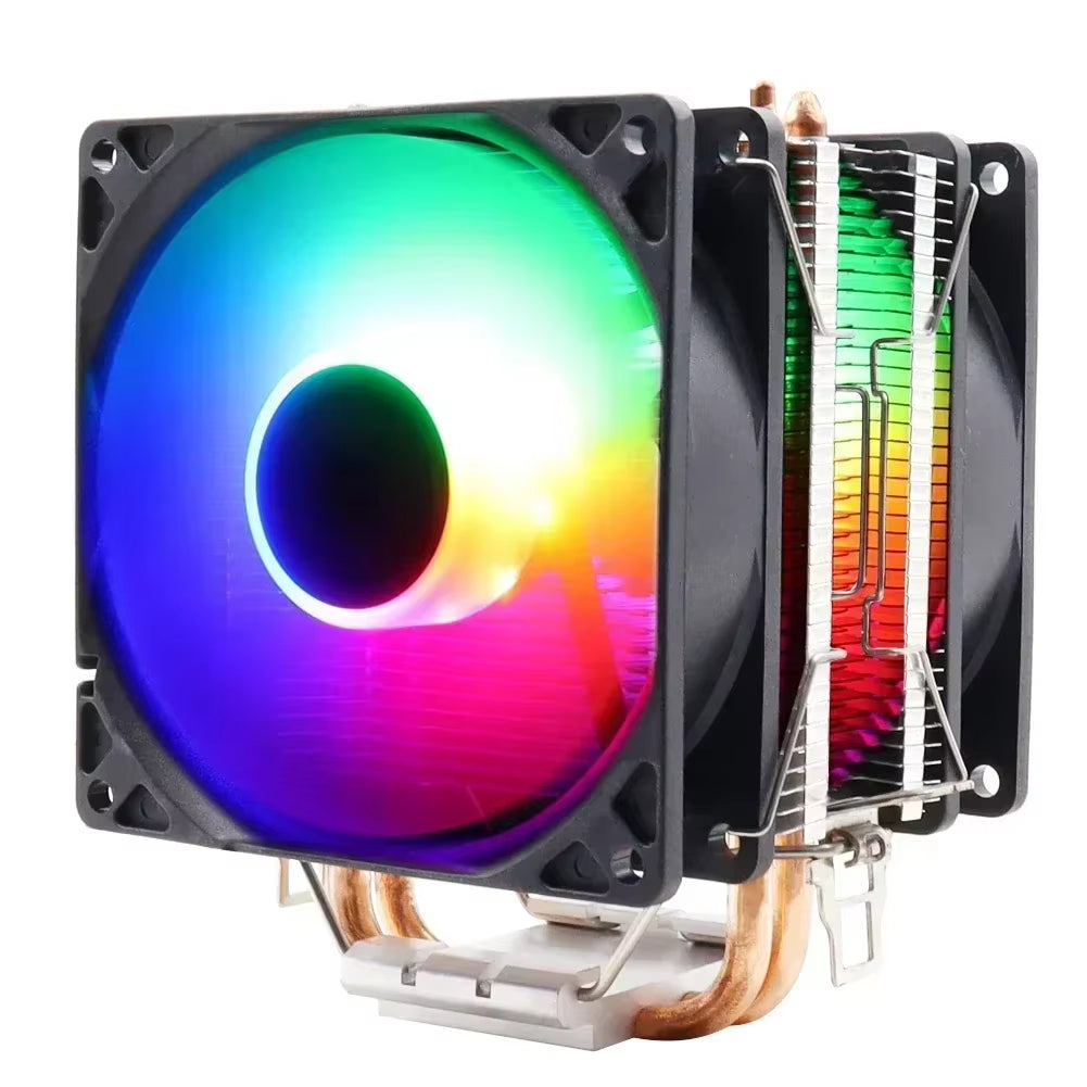 Ultra-Quiet 3Pin CPU Cooler Fan for Intel & AMD - Efficient Cooling for LGA 1150/1151/1155/1700/775/1200 & AM4/AM5