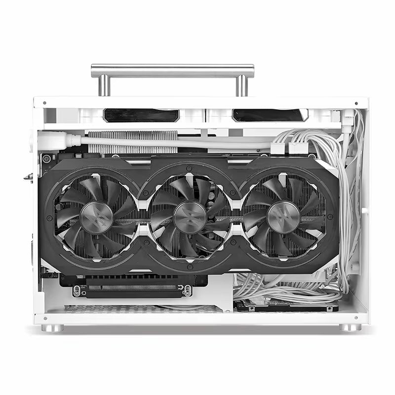 T60 Mini ITX White Case 9L Acrylic or Mesh Side Panel Compact Transparent PC Support SFX Psu/300Mm GPU