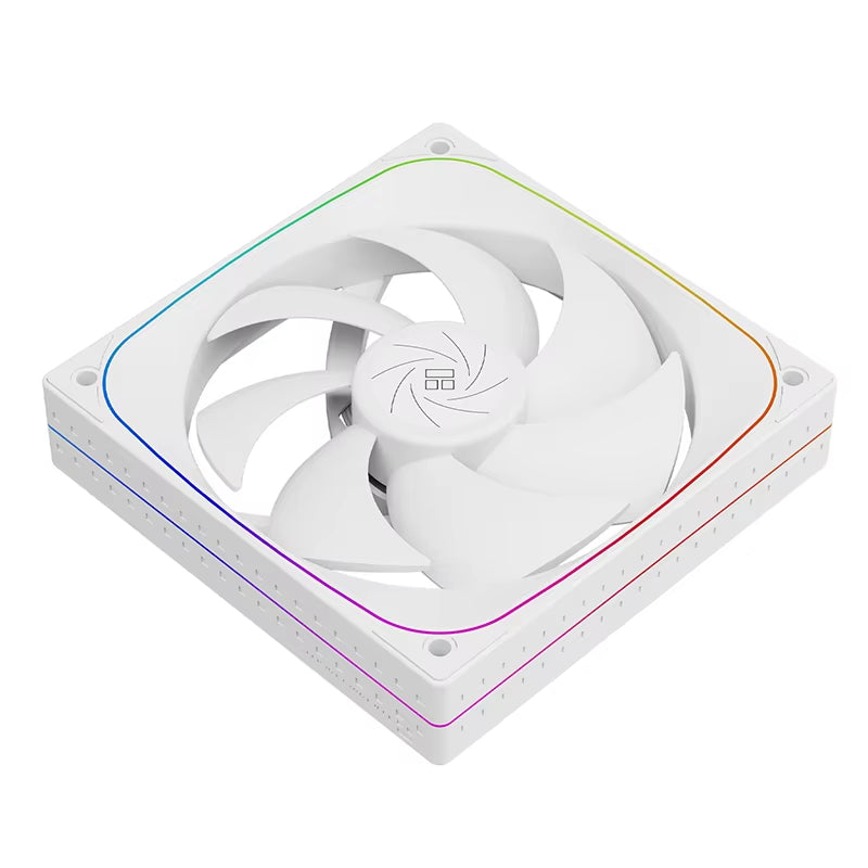 TL-Q12 120MM PWM/ARGB Performance Halo Fan Multi-Faceted Minimalistic Lighting Effects S-FDB Bearings Case Fans