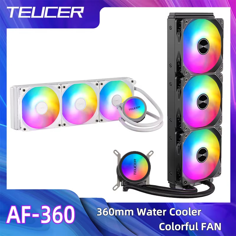 AF-S360 360Mm RGB All-In-One Liquid CPU Cooler | 4Pin PWM Smart Control Supports LGA 1700/115X/2011 & AMD AM4/AM5