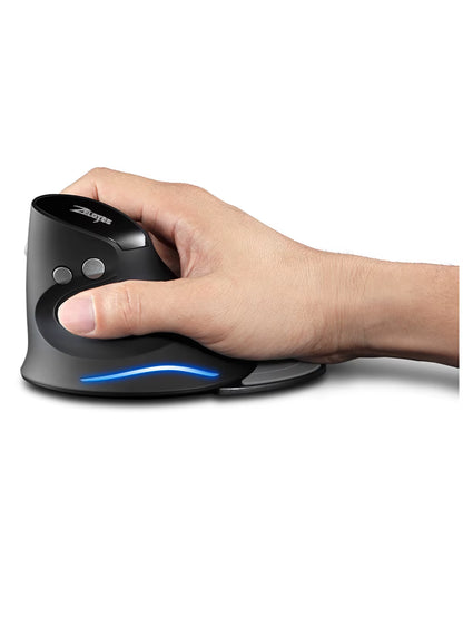 Zelotes F-17 Grip Mouse Vertical 2.4G Wireless Mouse 3-Speed DPI Adjustment Computer Laptop Gaming Mouse