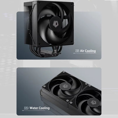 ID-COOLING AS-120 Computer Case Fan 120Mm 4PIN PWM Fan Low Noise Cooling Fan Applicable to 360Mm Water Cooler&Cpu Air Cooler