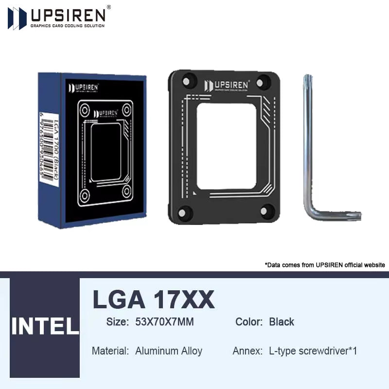 LGA1700-BCF/ AM5 BLACK CPU Bend Correction Fixed Buckle Anti-Bending Bracket Pressure Plate CPU Cooler Full Fit Fixer