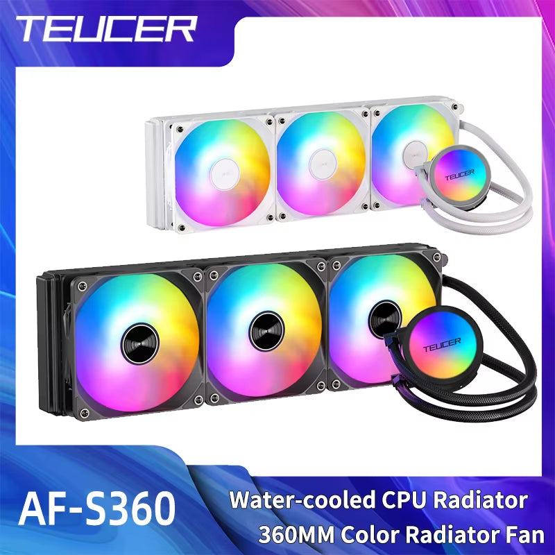 AF-S360 RGB Water Cooler 360Mm All-In-One CPU Liquid Cooling Water Cooled Radiator for X99 2011 1700 1200 115X AM5