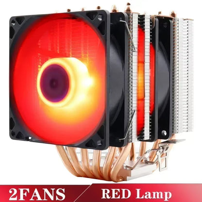 Ultra-Quiet 6 Heatpipe CPU Cooler - 160W PWM Fan for Intel & AMD Compatibility