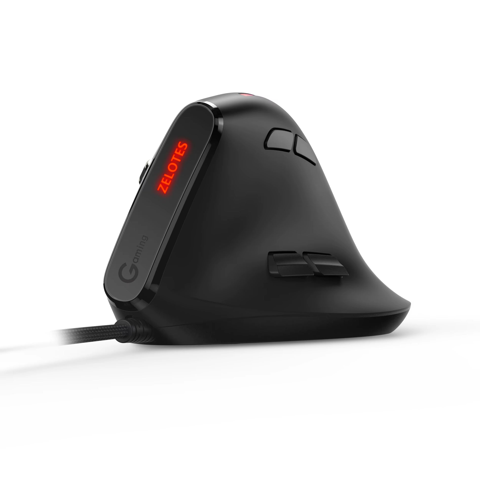 T-50 Upright Mouse Precise Control Gaming Mouse 9-Key Programmable RGB Light Effect Computer Wired Mouse