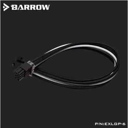 Barrow PC PSU Module Power Extension Cable 24Pin ATX GPU 6+2Pin CPU 4+4Pin 18AWG Black-White Black-Red