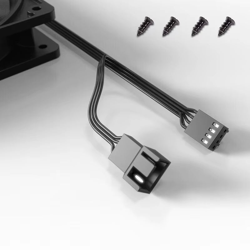 ID-COOLING XF-120-K 120Mm 4Pin PWM CPU Cooler PC Case Fan 700-1800RPM Silent Hydraulic Bearing for Cooling Radiator & Chassis