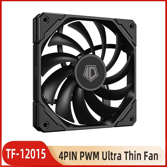 ID-COOLING TF-12015 120Mm Cooling Fan Thinckness 15Mm Ultra-Thin PC Case Fan 4Pin PWM Temperature Control Mute CPU Cooler