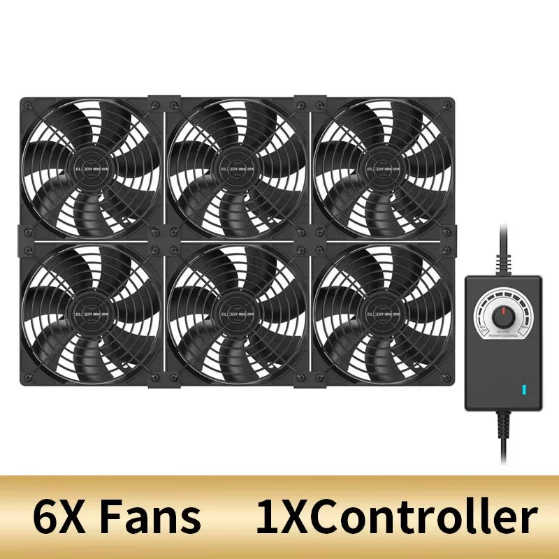 High Speed Large Air Volume Mining Machine Fan 120MM 3000RPM Mining Machine Workstation Cabinet Fan Server System Fan Kit