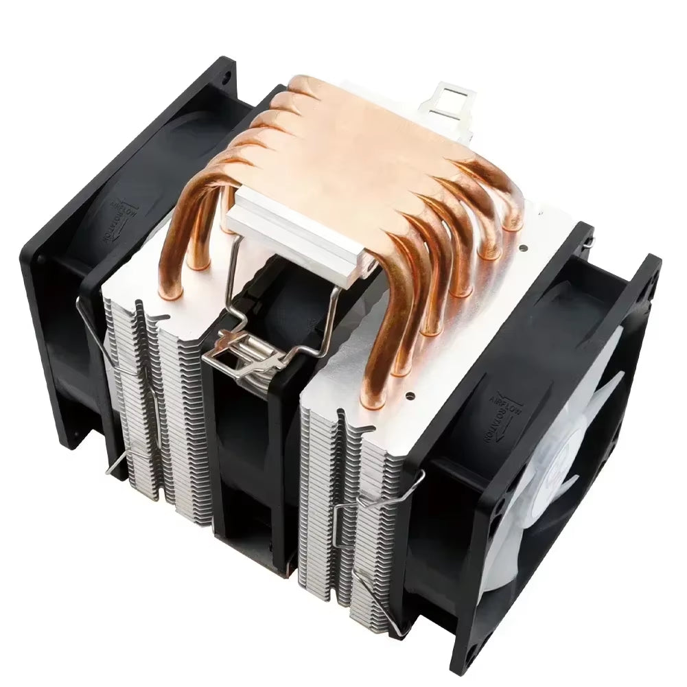 Ultra-Quiet 6 Heatpipe CPU Cooler - 160W PWM Fan for Intel & AMD Compatibility